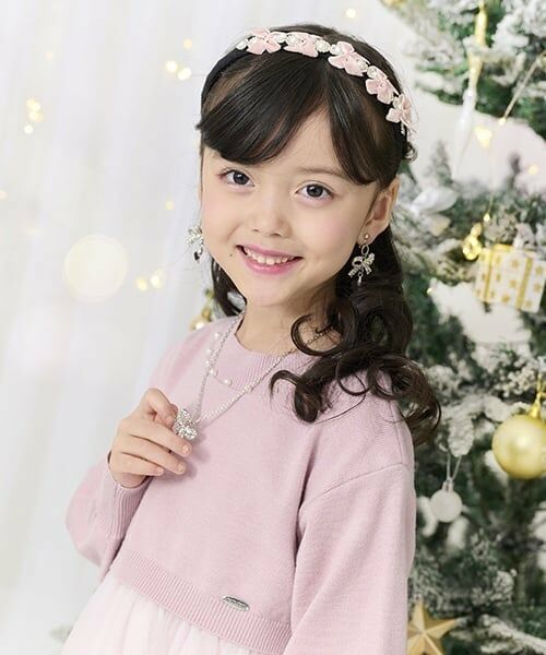 mezzo piano / メゾピアノ カチューシャ・カチューム・その他 | キラキラリボン　カチューシャ（ライト ピンク）