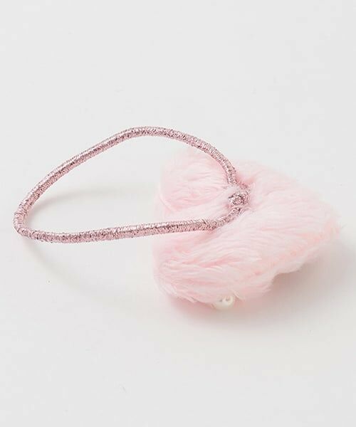 mezzo piano / メゾピアノ ヘアゴム・シュシュ | ぷっくりハート　ヘアポニー2個セット | 詳細1