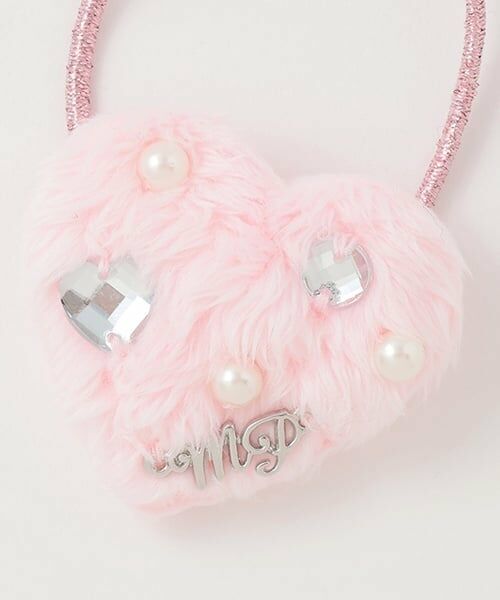 mezzo piano / メゾピアノ ヘアゴム・シュシュ | ぷっくりハート　ヘアポニー2個セット | 詳細2