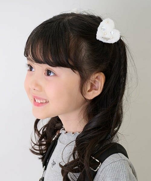mezzo piano / メゾピアノ ヘアゴム・シュシュ | ぷっくりハート　ヘアポニー2個セット | 詳細9