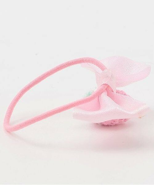 mezzo piano / メゾピアノ ヘアゴム・シュシュ | イチゴ編みモチーフ　ヘアポニー2個セット | 詳細1