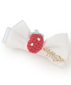 mezzo piano / メゾピアノ ヘアピン | イチゴ編みモチーフ　ヘアクリップ