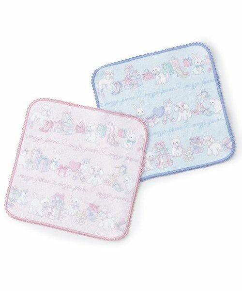 mezzo piano / メゾピアノ ハンカチ | ショッピング柄　ハンドタオル | 詳細5