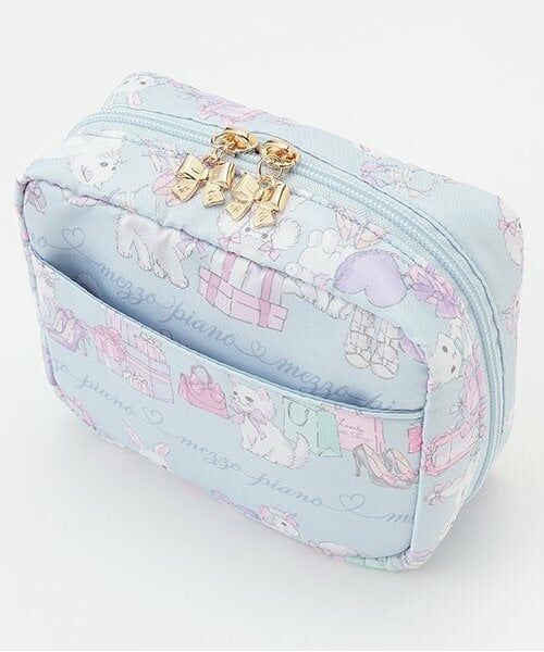 mezzo piano / メゾピアノ ポーチ | ショッピング柄　スクウェアポーチ | 詳細4