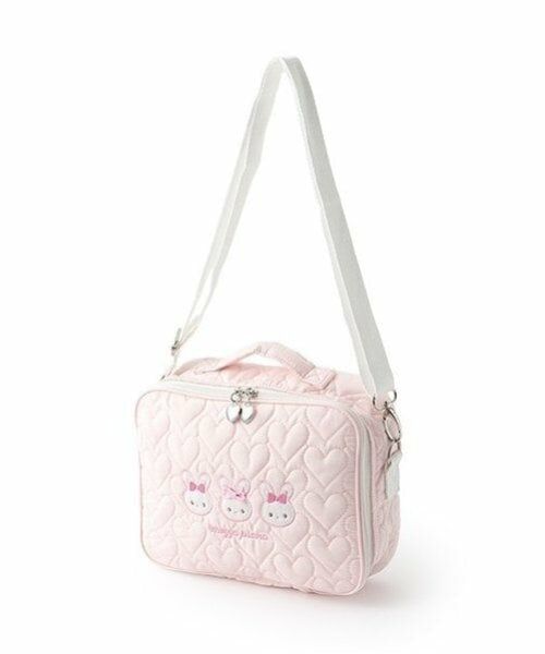 mezzo piano / メゾピアノ ポーチ | ウサギアップリケ　ショルダーつきオムツポーチ　 | 詳細2