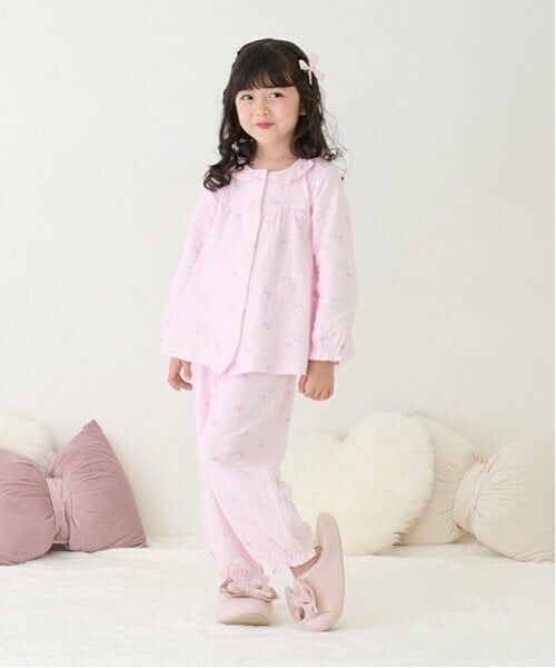 mezzo piano / メゾピアノ ルームウェア | ふわもこフレンズ柄　パジャマ | 詳細1