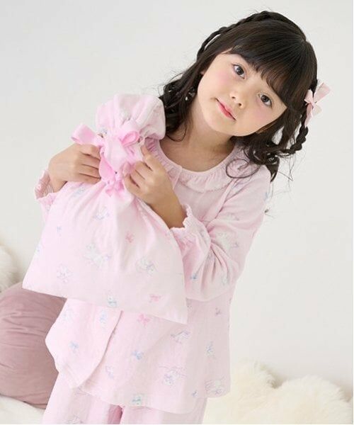 mezzo piano / メゾピアノ ルームウェア | ふわもこフレンズ柄　パジャマ | 詳細4