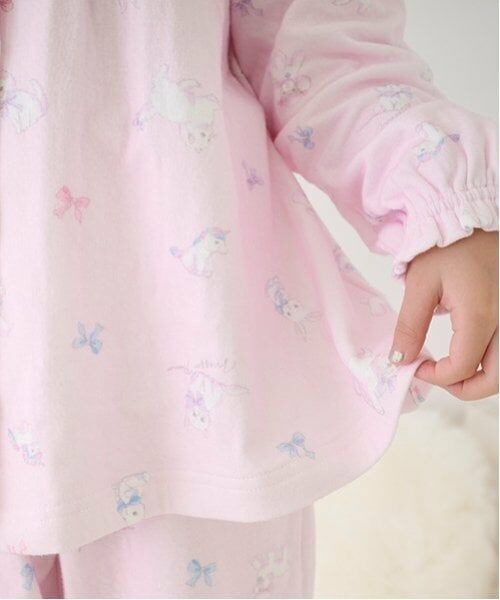 mezzo piano / メゾピアノ ルームウェア | ふわもこフレンズ柄　パジャマ | 詳細5