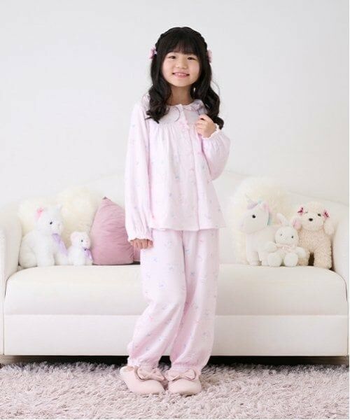 mezzo piano / メゾピアノ ルームウェア | ふわもこフレンズ柄　パジャマ | 詳細9