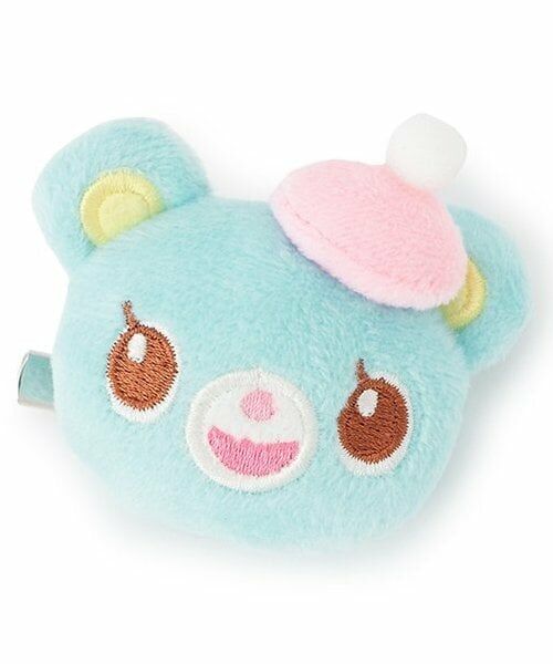 mezzo piano / メゾピアノ ヘアピン | ミミ･ポポ　ぬいぐるみバッジ＆ヘアクリップ（ブルー）