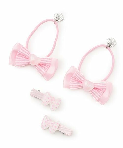 mezzo piano / メゾピアノ ヘアゴム・シュシュ | キャンディラッピング　ヘアアクセサリーセット（ライト ピンク）