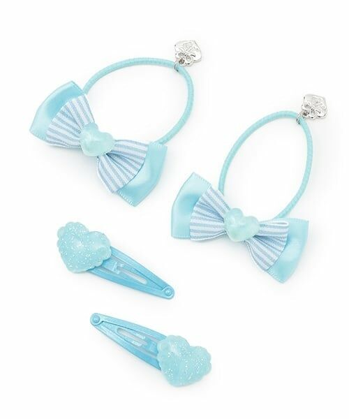 mezzo piano / メゾピアノ ヘアゴム・シュシュ | キャンディラッピング　ヘアアクセサリーセット（ライト ブルー）