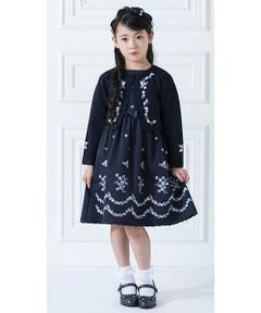 mezzo piano / メゾピアノ ドレス | 花刺しゅう　ワンピース