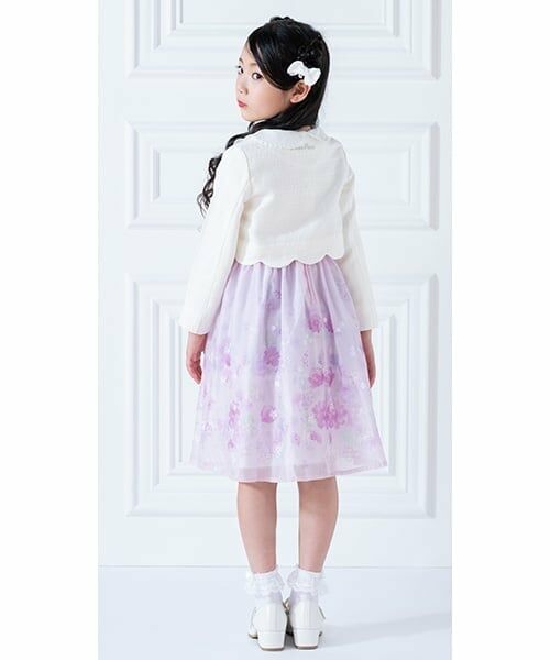 mezzo piano / メゾピアノ ドレス | 花柄パネルプリント＆刺しゅう　ワンピース | 詳細14