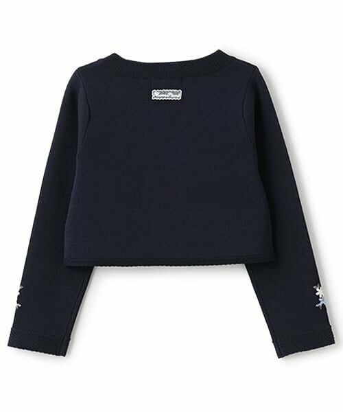 mezzo piano / メゾピアノ カーディガン・ボレロ | 花刺しゅう　ニットボレロ | 詳細1