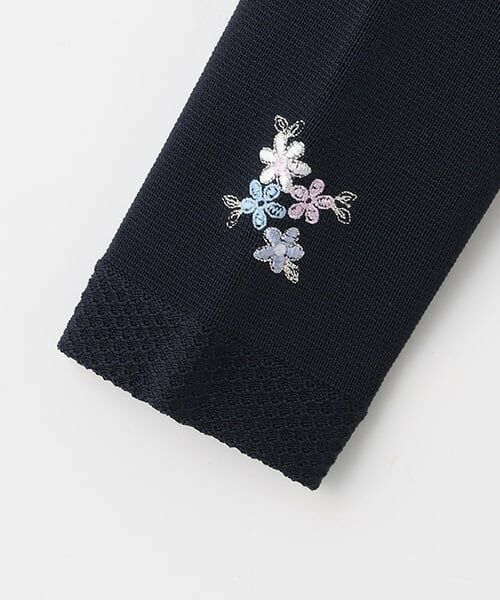 mezzo piano / メゾピアノ カーディガン・ボレロ | 花刺しゅう　ニットボレロ | 詳細4