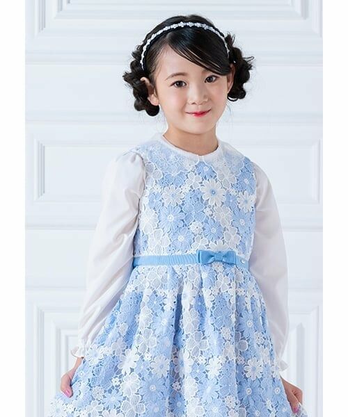 mezzo piano / メゾピアノ シャツ・ブラウス | スカラップ衿　ブラウス（白）