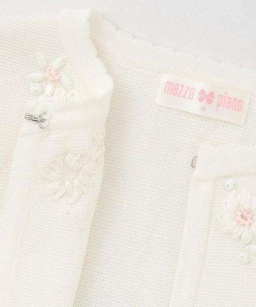 mezzo piano / メゾピアノ カーディガン・ボレロ | ビジュー花刺しゅう　ニットボレロ | 詳細3
