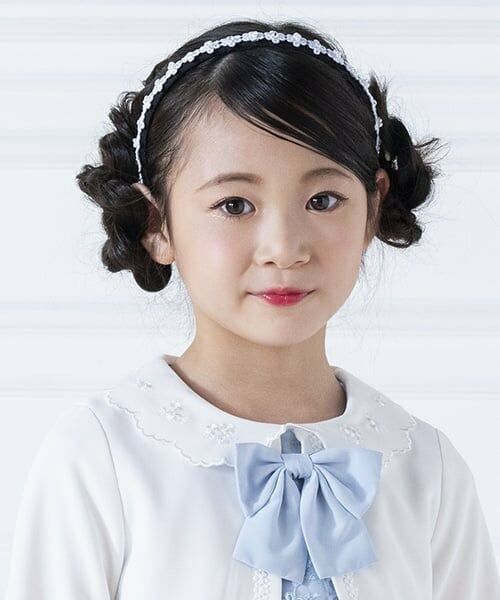 mezzo piano / メゾピアノ カチューシャ・カチューム・その他 | お花レース　カチューシャ（サックス）