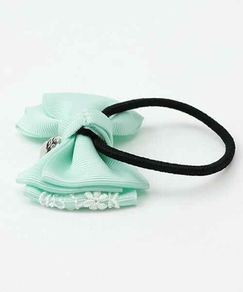 mezzo piano / メゾピアノ ヘアゴム・シュシュ | リボンレース　ヘアポニー2個セット | 詳細1
