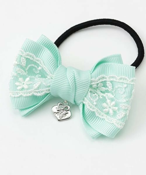 mezzo piano / メゾピアノ ヘアゴム・シュシュ | リボンレース　ヘアポニー2個セット | 詳細2