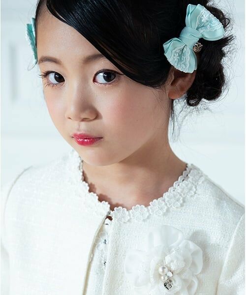 mezzo piano / メゾピアノ ヘアゴム・シュシュ | リボンレース　ヘアポニー2個セット | 詳細7