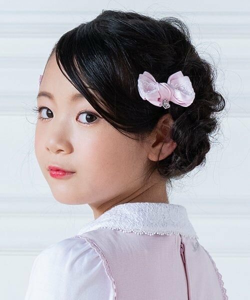 mezzo piano / メゾピアノ ヘアゴム・シュシュ | リボンレース　ヘアポニー2個セット | 詳細8