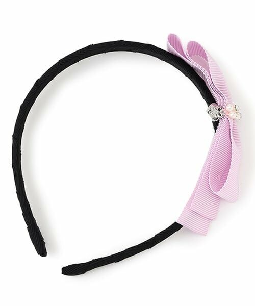 mezzo piano / メゾピアノ カチューシャ・カチューム・その他 | リボン　カチューシャ（ライト ピンク）