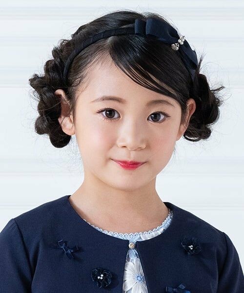 mezzo piano / メゾピアノ カチューシャ・カチューム・その他 | リボン　カチューシャ（紺）