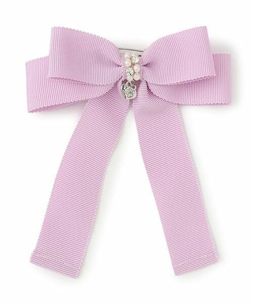 mezzo piano / メゾピアノ ヘアピン | リボン　ヘアクリップ（ライト ピンク）