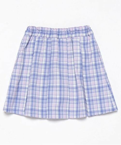 mezzo piano / メゾピアノ ショート・ハーフ・半端丈パンツ | 【福袋B】チェック　ボックスプリーツ　スカパン | 詳細1