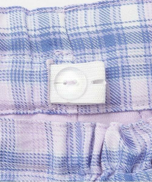 mezzo piano / メゾピアノ ショート・ハーフ・半端丈パンツ | 【福袋B】チェック　ボックスプリーツ　スカパン | 詳細3