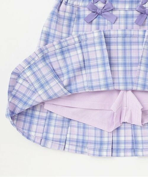 mezzo piano / メゾピアノ ショート・ハーフ・半端丈パンツ | 【福袋B】チェック　ボックスプリーツ　スカパン | 詳細6