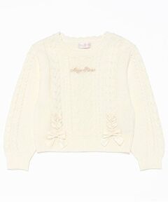 mezzo piano / メゾピアノ ニット・セーター | ケーブルニット　プルオーバー