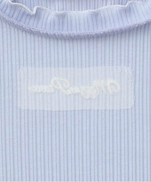 mezzo piano / メゾピアノ Tシャツ | 肩フリル　テレコ長袖Tシャツ | 詳細3