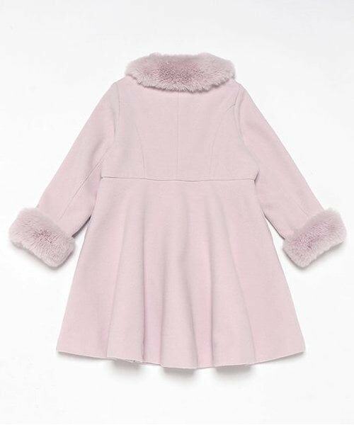 mezzo piano / メゾピアノ その他アウター | フェイクファー衿つき　コート | 詳細1