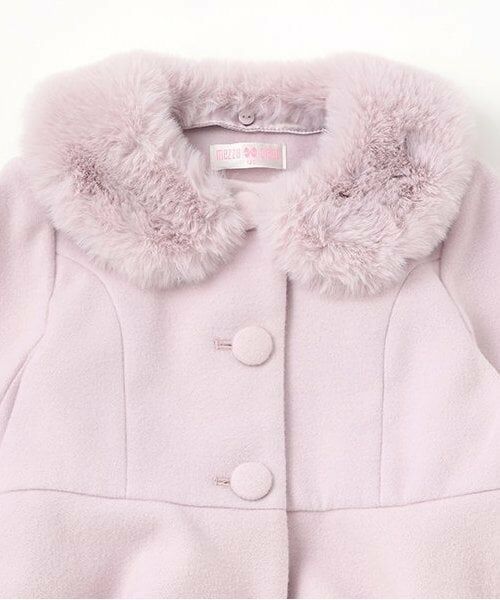 mezzo piano / メゾピアノ その他アウター | フェイクファー衿つき　コート | 詳細2