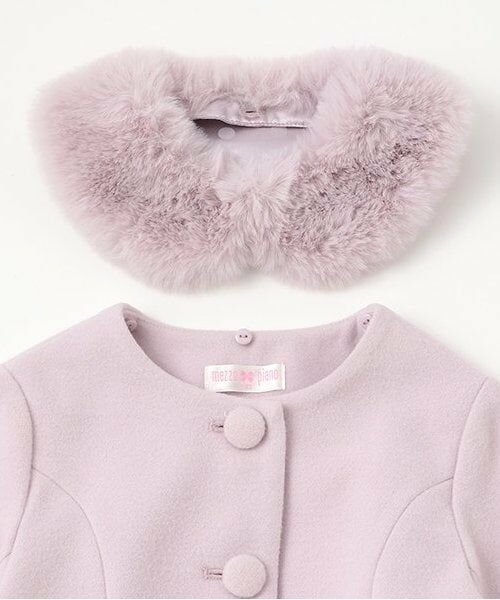 mezzo piano / メゾピアノ その他アウター | フェイクファー衿つき　コート | 詳細3