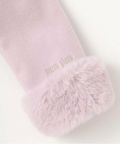 mezzo piano / メゾピアノ その他アウター | フェイクファー衿つき　コート | 詳細4