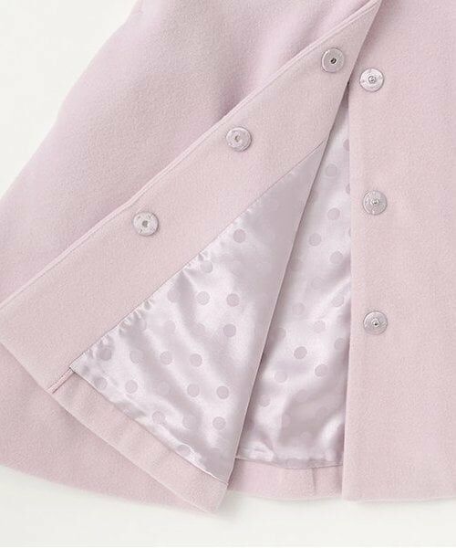 mezzo piano / メゾピアノ その他アウター | フェイクファー衿つき　コート | 詳細7