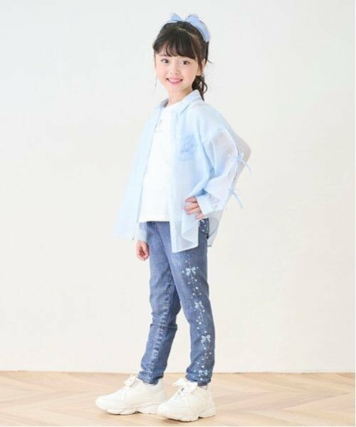 mezzo piano / メゾピアノ その他パンツ | 転写レギパン（紺）