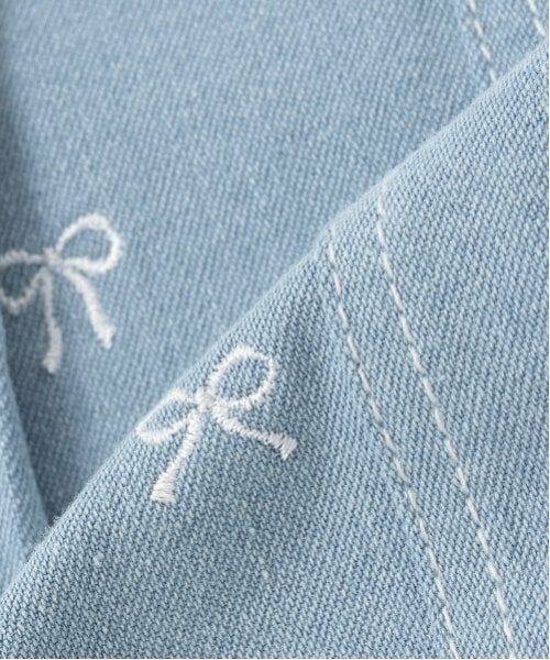 mezzo piano / メゾピアノ ショート・ハーフ・半端丈パンツ | リボン刺繍・花柄　タックスカパン | 詳細10