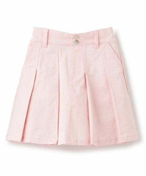 mezzo piano / メゾピアノ ショート・ハーフ・半端丈パンツ | リボン刺繍・花柄　タックスカパン | 詳細11