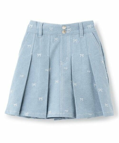 mezzo piano / メゾピアノ ショート・ハーフ・半端丈パンツ | リボン刺繍・花柄　タックスカパン | 詳細12