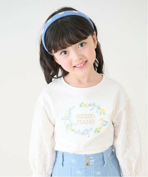 mezzo piano / メゾピアノ ショート・ハーフ・半端丈パンツ | リボン刺繍・花柄　タックスカパン | 詳細19