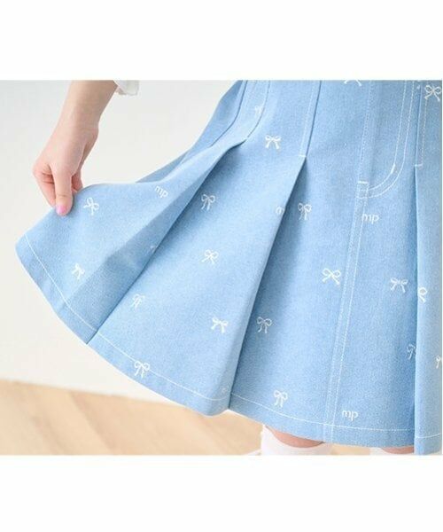 mezzo piano / メゾピアノ ショート・ハーフ・半端丈パンツ | リボン刺繍・花柄　タックスカパン | 詳細20