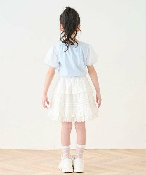 mezzo piano / メゾピアノ ミニ・ひざ丈スカート | コットン ティアードスカート | 詳細16
