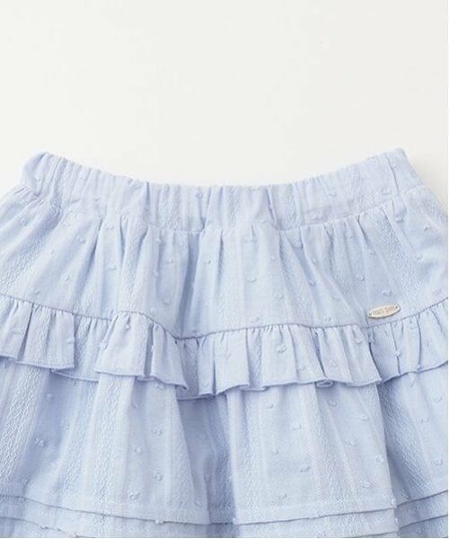 mezzo piano / メゾピアノ ミニ・ひざ丈スカート | コットン ティアードスカート | 詳細4