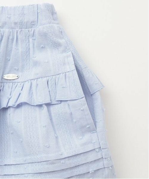 mezzo piano / メゾピアノ ミニ・ひざ丈スカート | コットン ティアードスカート | 詳細6