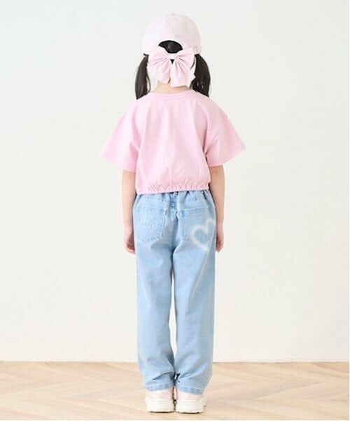 mezzo piano / メゾピアノ その他パンツ | ハートペイント デニムワイドパンツ | 詳細15